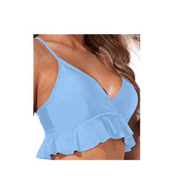 Tempt Me Bikini Ruffled Flounced Top - Picture 3 of 10